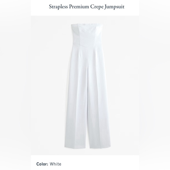 Abercrombie Strapless Crepe Jumpsuit - Picture 4 of 4